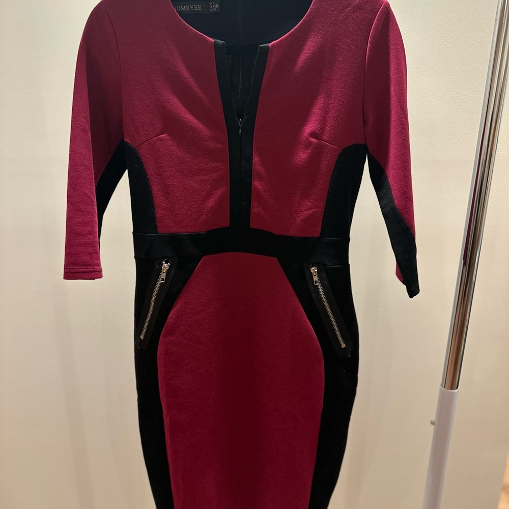 Women's Red and Black Dress